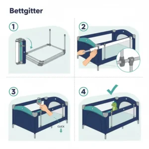 Eine Schritt-für-Schritt-Anleitung zur einfachen Installation des bettgitter kinder reisebett.