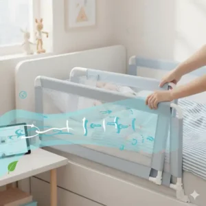 Das atmungsaktive Netzgewebe beim bettgitter kinder amazon bestseller gewährleistet optimale Luftzirkulation.