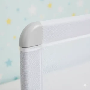Ein praktisches, zusammenklappbares Bettgitter für Kinder 2 Jahre, ideal für Reisen.
