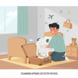 Das Bettgitter passt auf verschiedene Bettmodelle und ist perfekt für Kinder 2 Jahre geeignet.