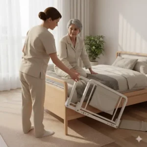 Klappbares bettgitter seniorenbett sicherheit – erhöht die funktionalität und erleichtert den einstieg