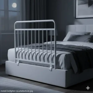 Robustes Bettgitter Erwachsene klappbar aus Metall als zuverlässiger nächtlicher Rausfallschutz.