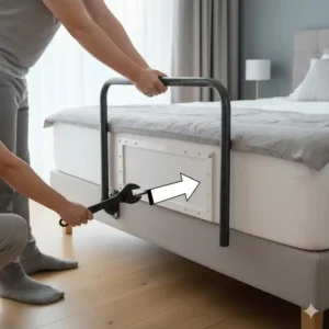 Kurzer, verlässlicher Bett-Haltegriff als Aufstehhilfe: ein bettgitter erwachsene stabil für sicheres Aufstehen