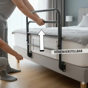Höhenverstellbares bettgitter erwachsene stabil, passend für unterschiedliche Matratzenhöhen
