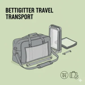 Gefaltetes und tragbares Bettgitter Baby seitlich klappbar ideal für unterwegs und Reisen.