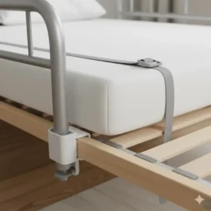 Die bettgitter metall stabil Befestigung am Lattenrost.