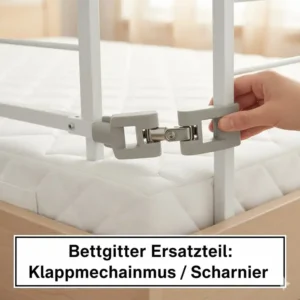 Das faltbare Bettgitter Ersatzteile kaufen-Scharnier, ein wichtiges Element für den Klappmechanismus des Seitengitters.