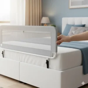 Funktion: Absenkbares Bettgitter Stoff Abnehmbar erleichtert das Bettenmachen