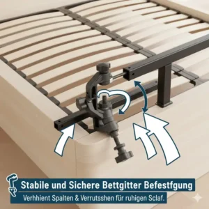 Stabilität und Rutschfestigkeit: Eine zuverlässige bettgitter halterung kaufen verhindert nächtliches Verrutschen des Gitters.
