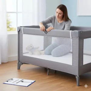 Vermeidung von Lücken: Ein zentraler Aspekt im Bettgitter Reisebett Sicherheit Test.