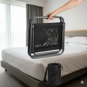 Flexibles, faltbares und tragbares Bettgitter Design Modern für Reisen oder den Einsatz in verschiedenen Betten.