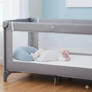 Das Ergebnis des Bettgitter Reisebett Sicherheit Test: Ihr Kind schläft sicher.