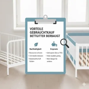 Die wirtschaftlichen Vorteile für Eltern, die ein Bettgitter gebraucht kaufen statt neu.