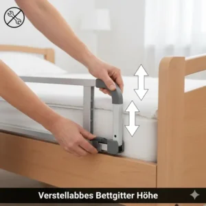bettgitter empfehlung senioren mit ergonomischem griff und höhenverstellung.