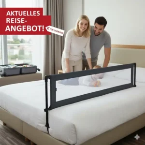 Mobiles Reise Bettgitter Angebot aktuell für Sicherheit in jedem Urlaub.