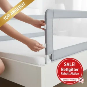 Bettgitter mit einfacher Montage ohne Bohren während der bettgitter rabatt aktion sichern.