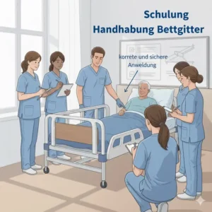 Schulung und Weiterbildung zur sicheren Handhabung von bettgitter erfahrungen pfleger für das Pflegepersonal.