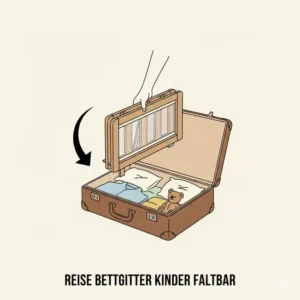 Kompaktes und faltbares Design eines bettgitter für kinder ab 4 jahre ideal für die Reise.