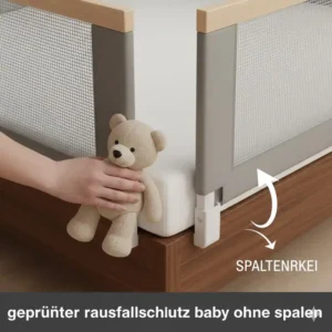 Sicherheitsgeprüftes bettgitter baby ohne spalten für einen sorgenfreien Schlaf.