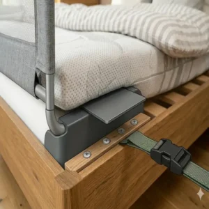 Einfache Montage vom bettgitter baby elternbett unter der Matratze.