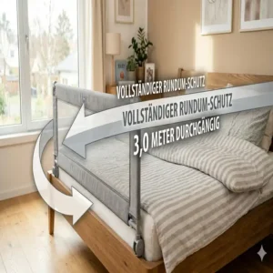 Extra langes bettgitter baby elternbett für maximale Abdeckung.