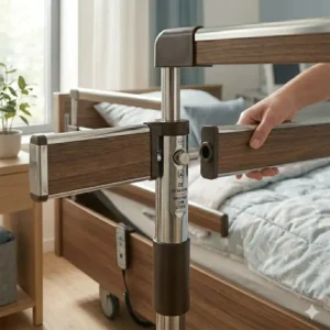 Flexibles und geteiltes Bettgitter für Rehabilitationsbett für Patienten.