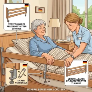 Schritt-für-Schritt Anleitung zur Montage von einem bettgitter pflege zuhause.