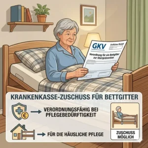 Informationen zum Krankenkassen-Zuschuss für ein bettgitter pflege zuhause.