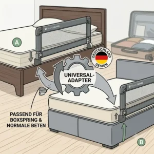 Flexibles bettgitter schnell aufgebaut reisen passend für Boxspringbetten und normale Hotelbetten.