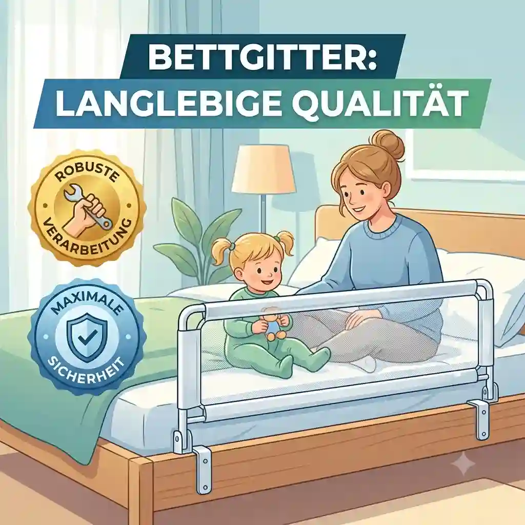 Bettgitter langlebige Qualität für maximale Sicherheit am Kinderbett.