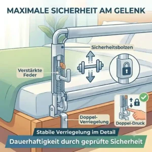 Montageanleitung für Bettgitter langlebige Qualität ohne Bohren.